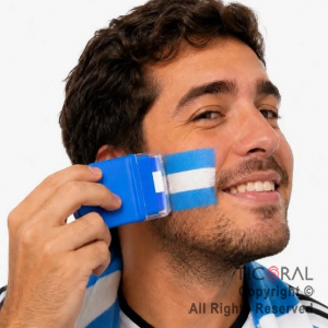 MAQUILLAJE BANDERITA ARGENTINA EN BARRA 6 GR (BLISTER X 3 UNIDADES)